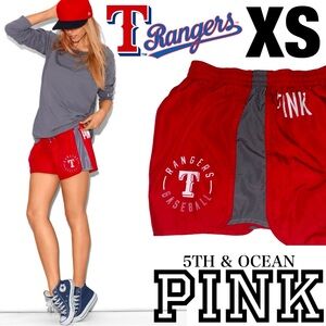 💎Victoria’s Secret PINK 5th & OCEAN TEXAS RANGERS Athletic 2013 Shorts XSMALL